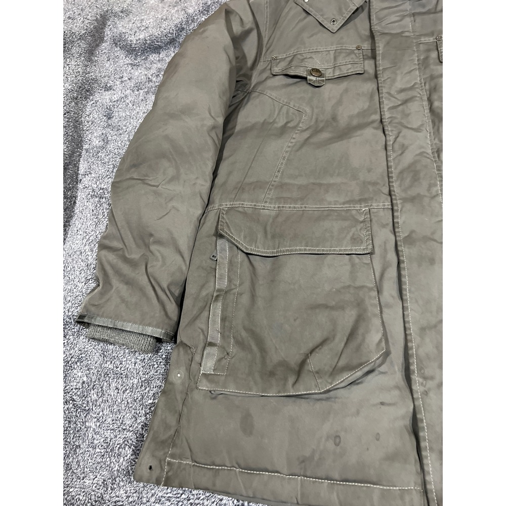 Pajar Canada Mens Grey Down Filled Hooded Parka Winter Coat Large P6J0057F13 - Picture 6 of 16